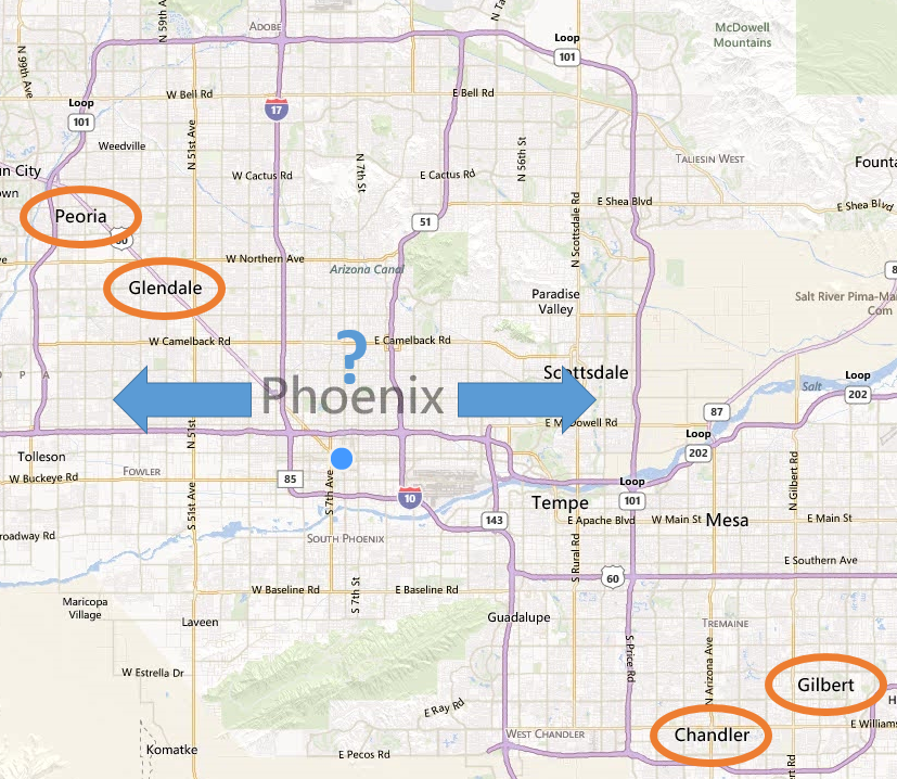 Why the commute direction matters in Arizona